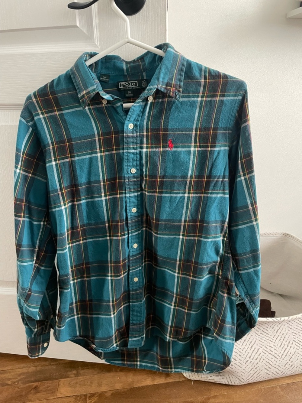 Vintage Ralph Lauren green flannel M